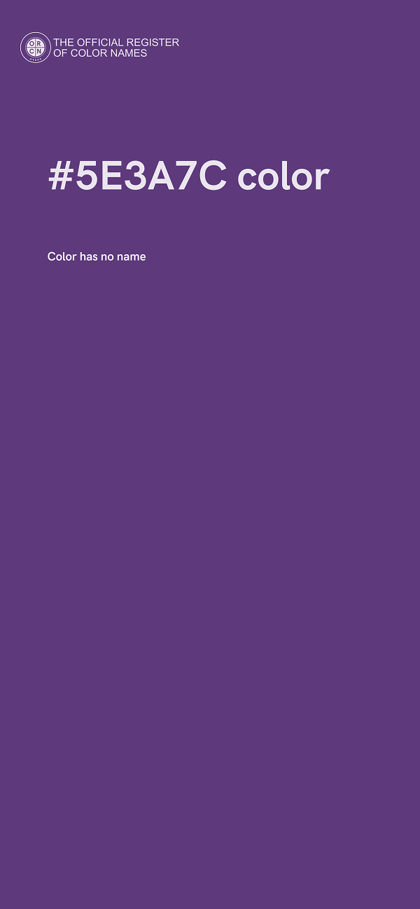 #5E3A7C color image