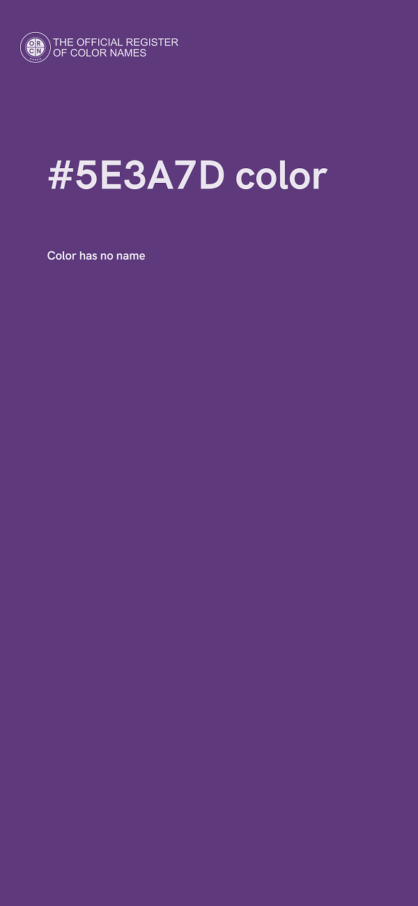 #5E3A7D color image