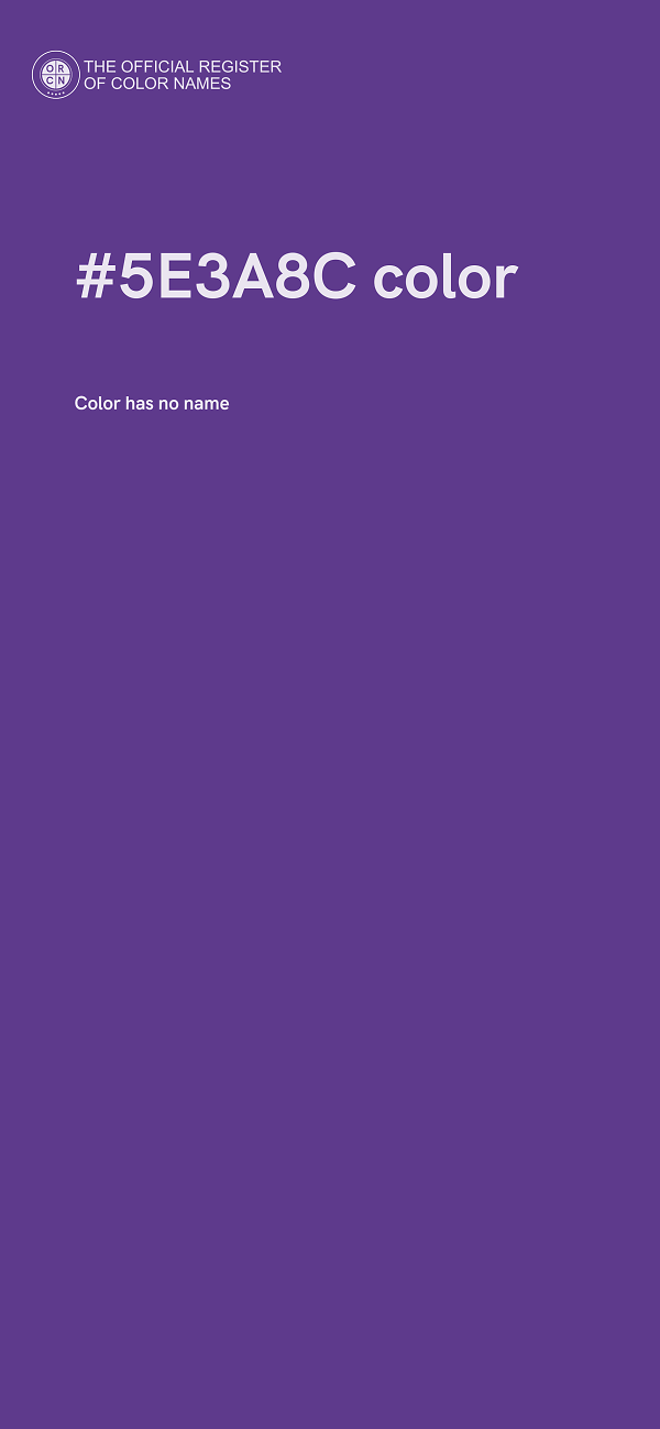 #5E3A8C color image