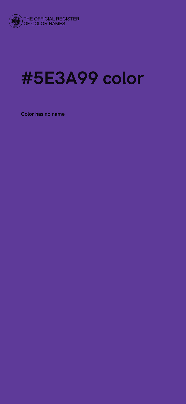 #5E3A99 color image