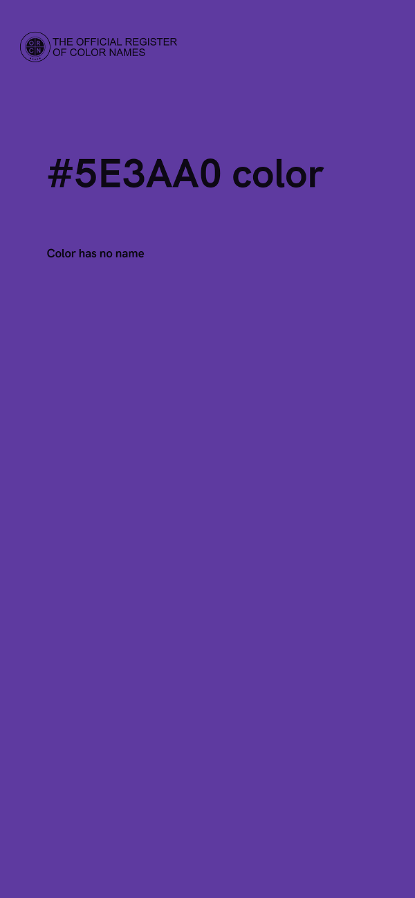 #5E3AA0 color image