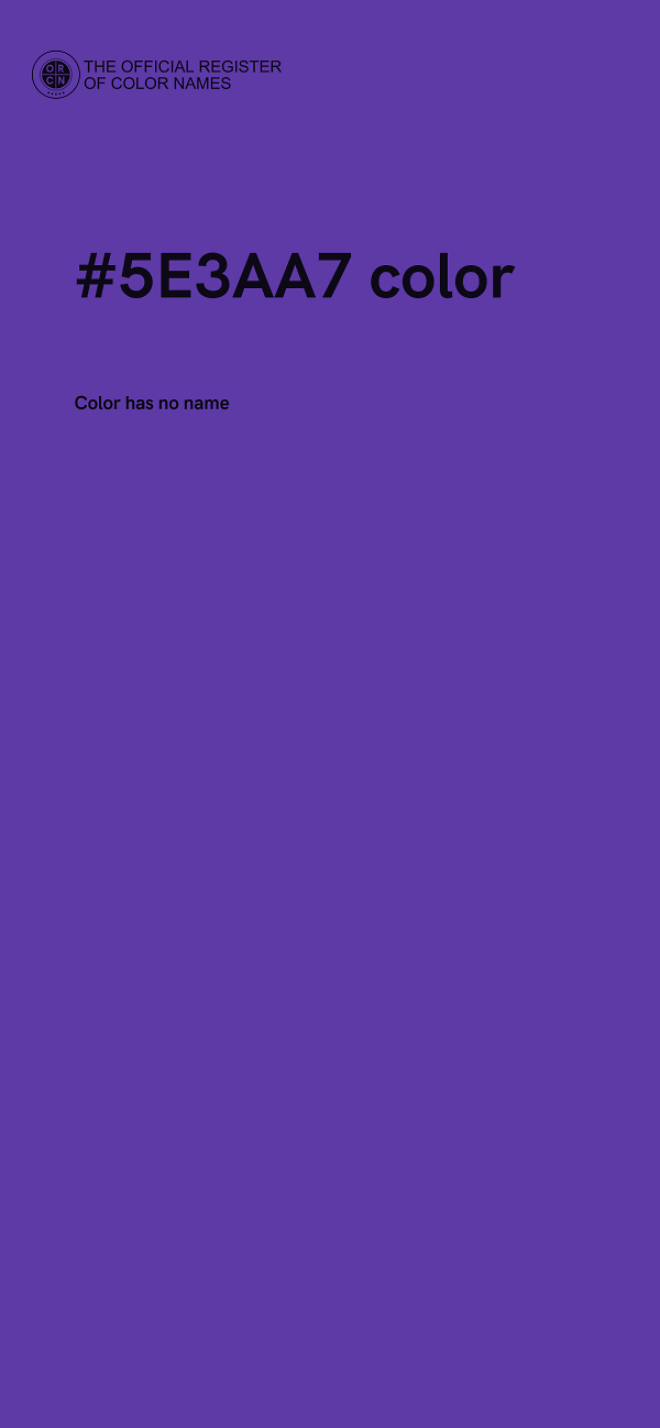 #5E3AA7 color image