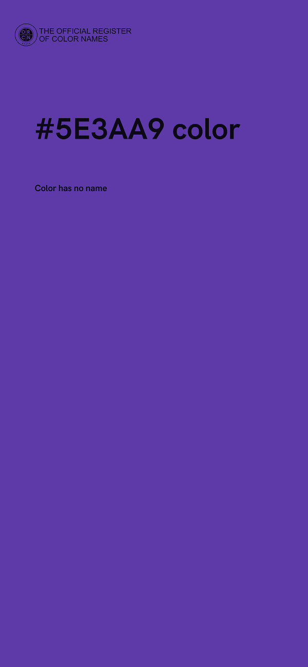 #5E3AA9 color image
