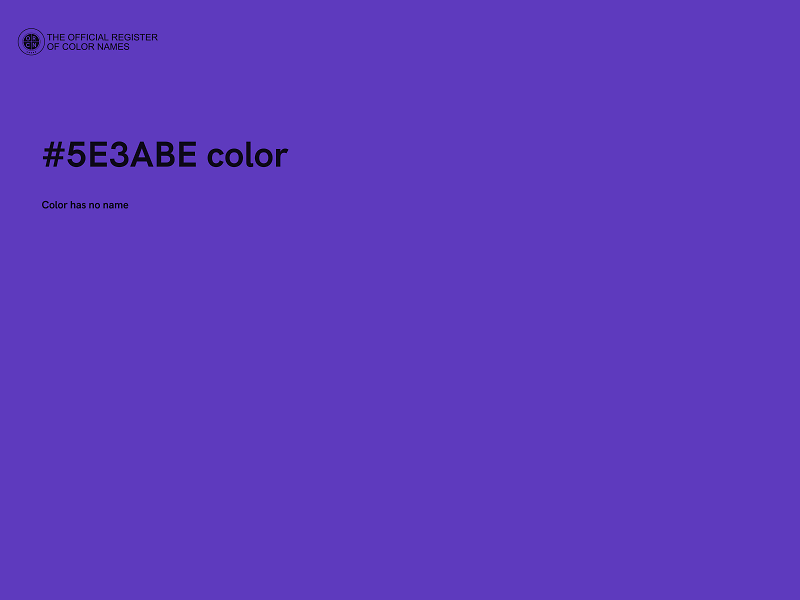 #5E3ABE color image