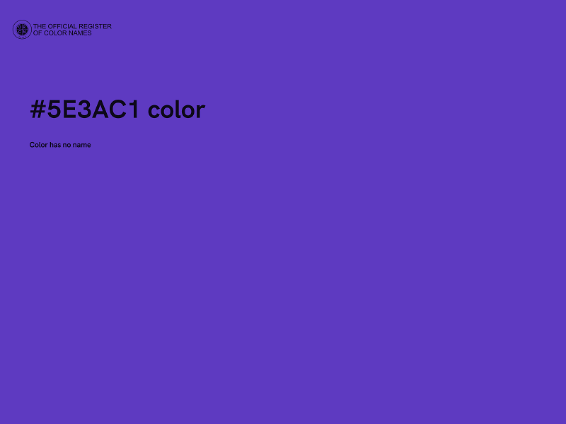 #5E3AC1 color image