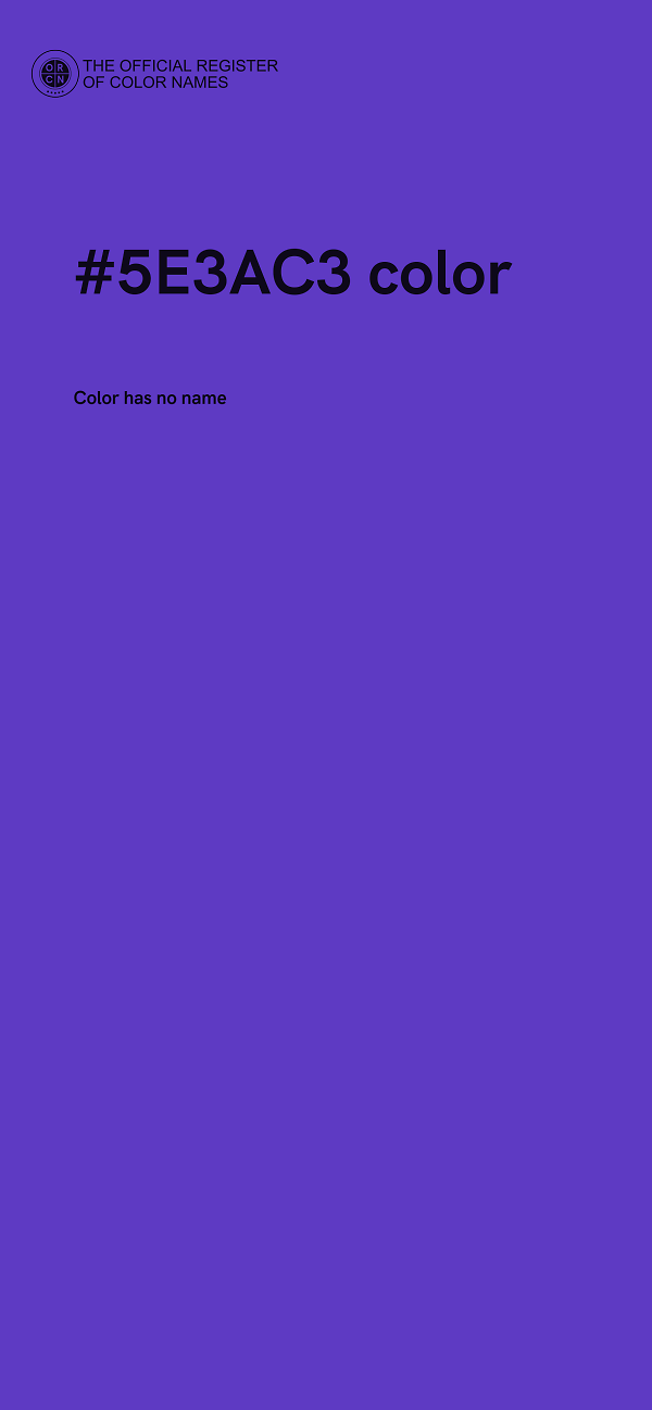 #5E3AC3 color image
