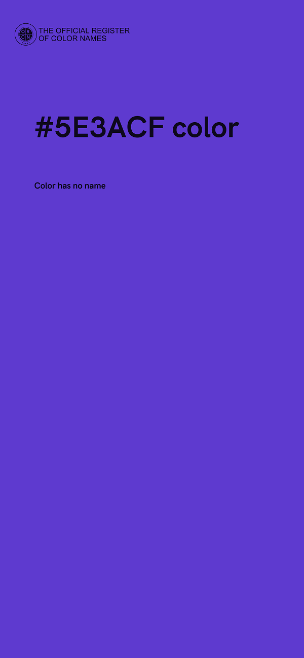 #5E3ACF color image