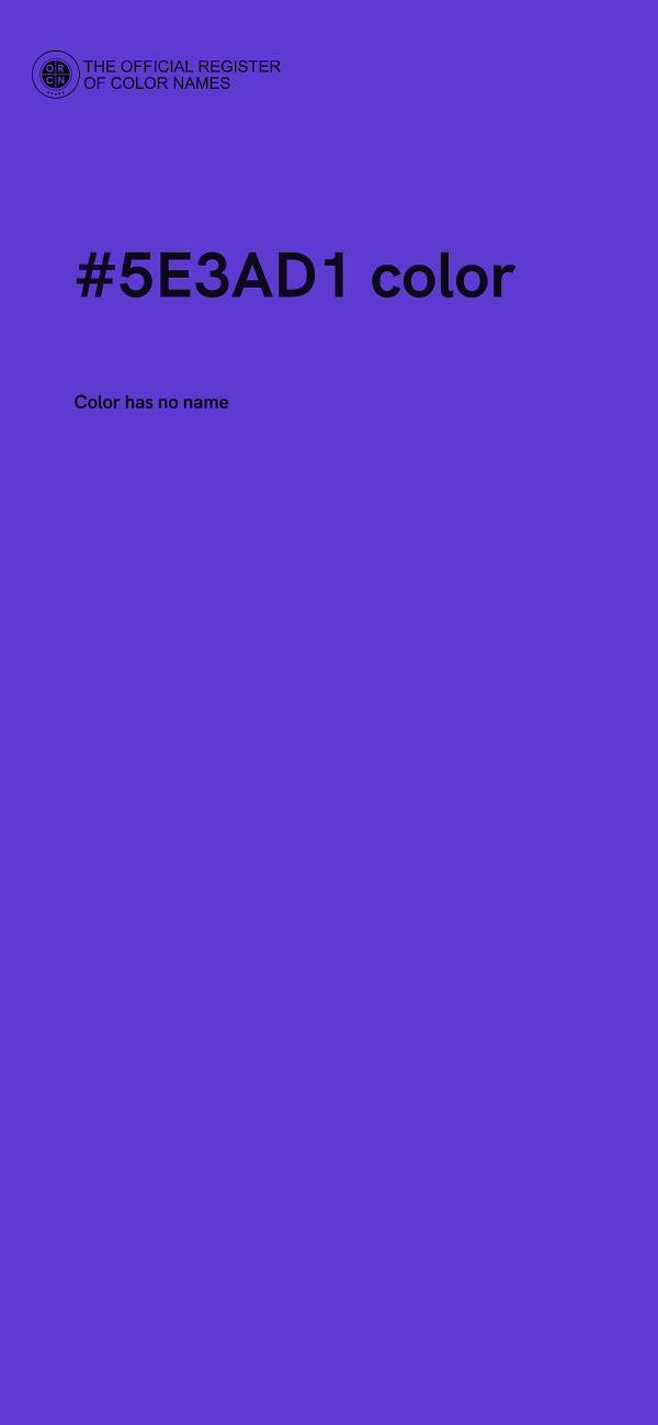#5E3AD1 color image