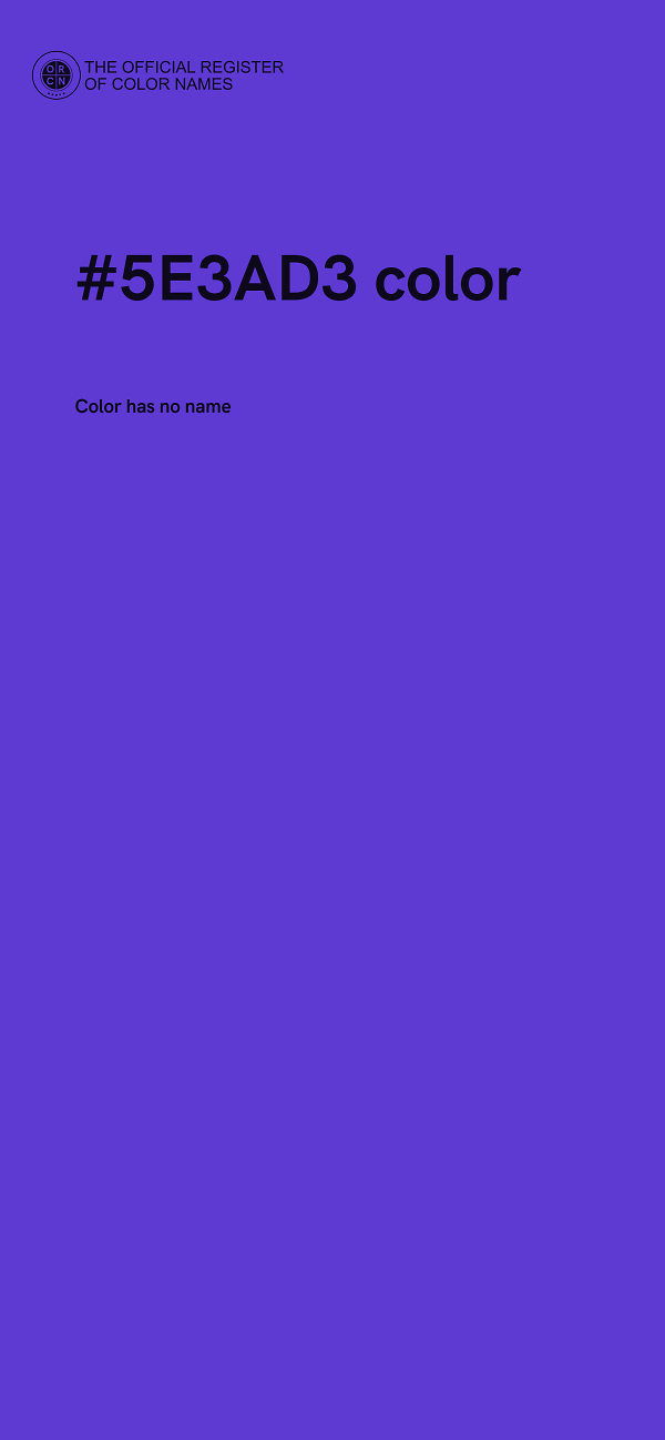 #5E3AD3 color image