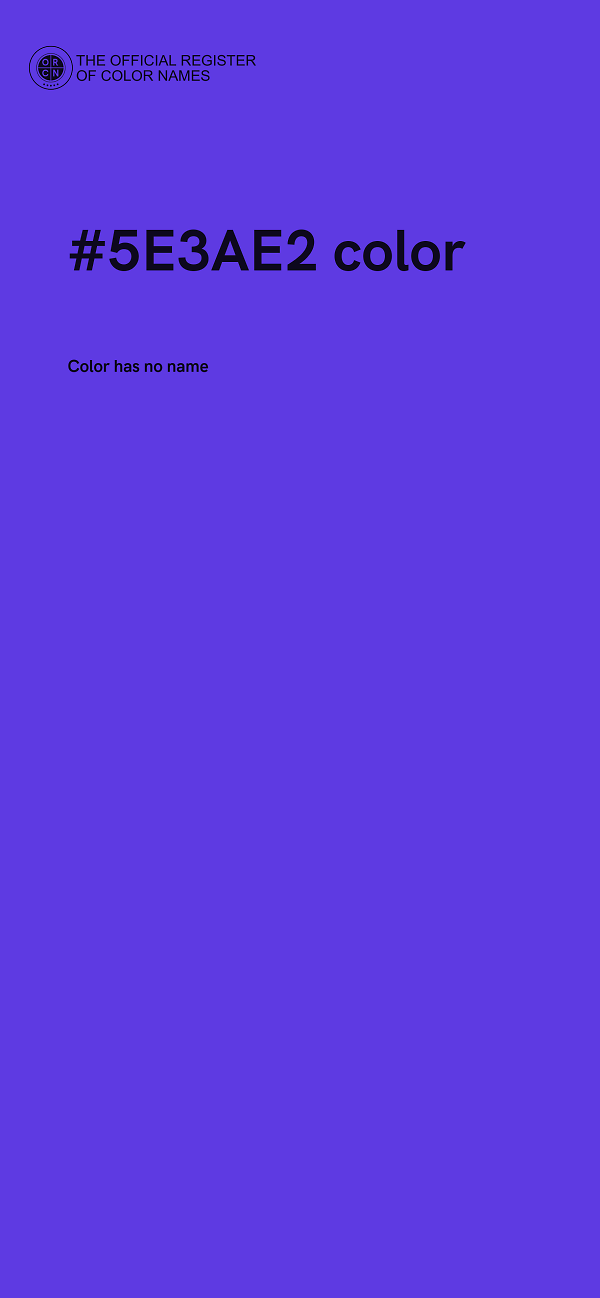 #5E3AE2 color image