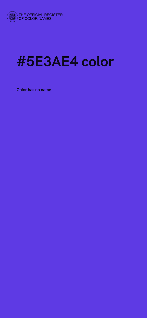 #5E3AE4 color image