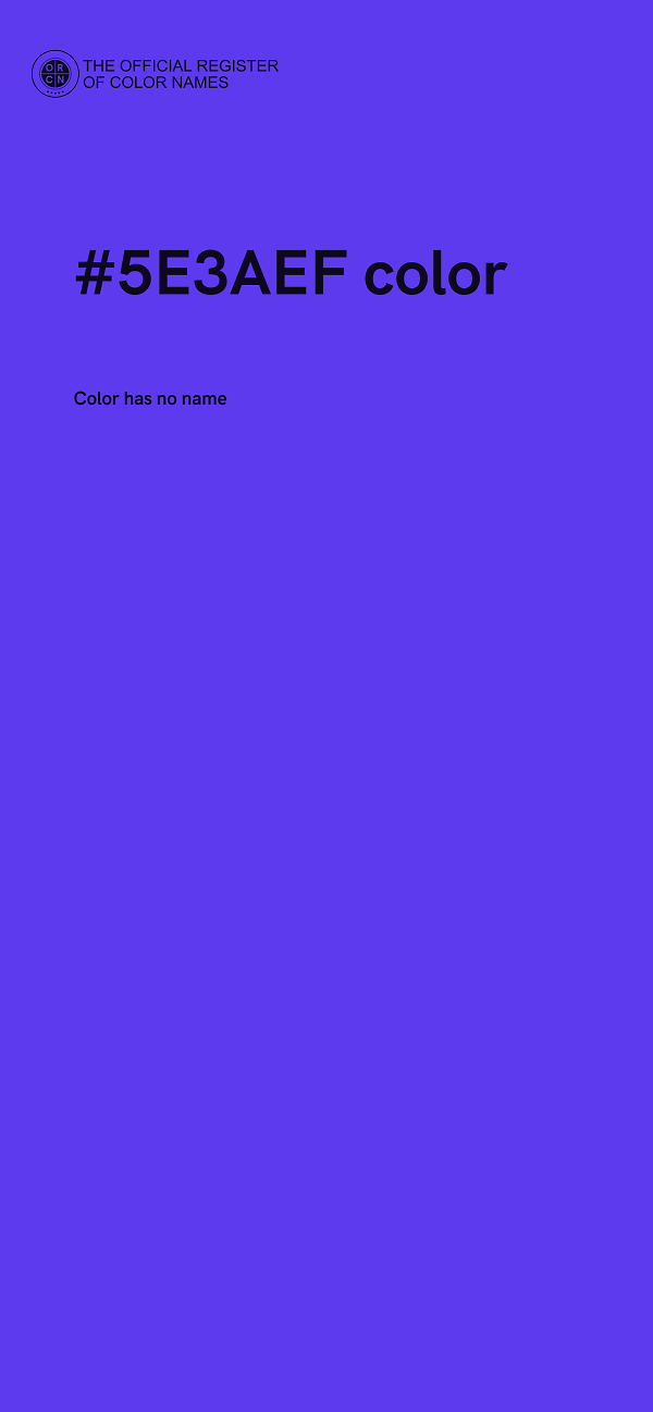 #5E3AEF color image