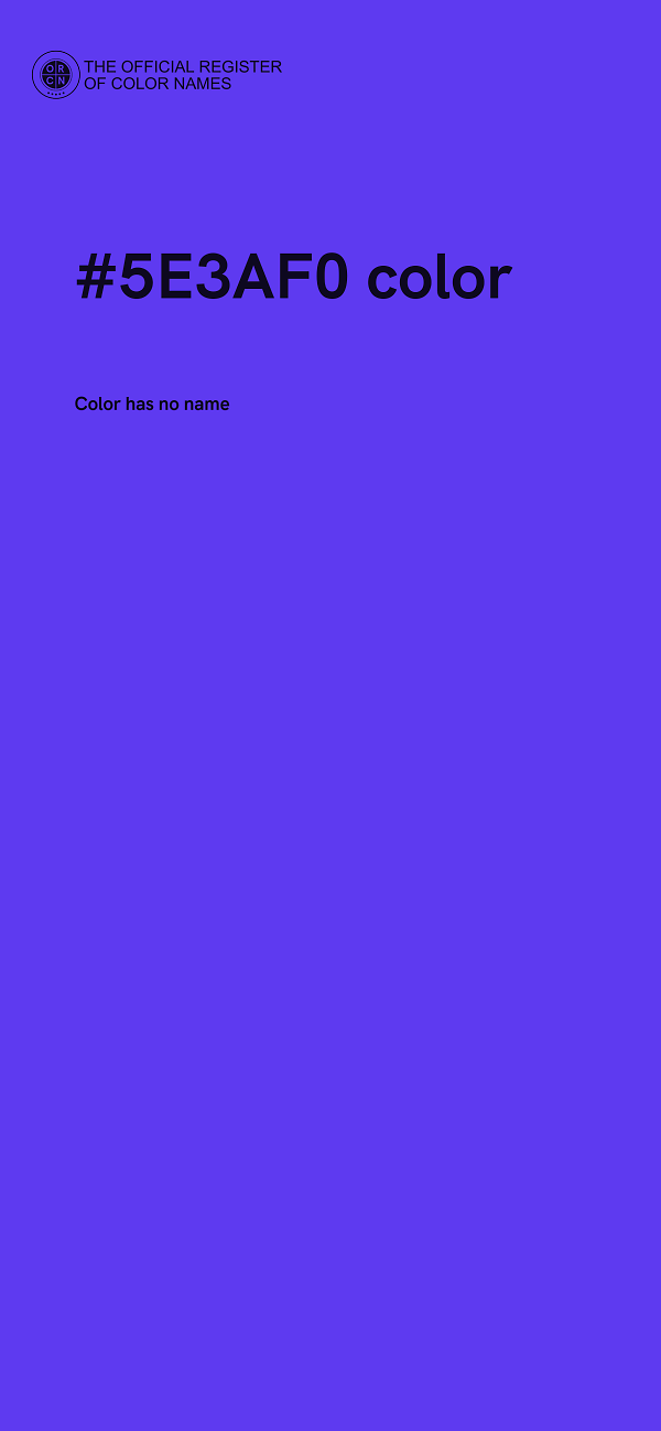 #5E3AF0 color image