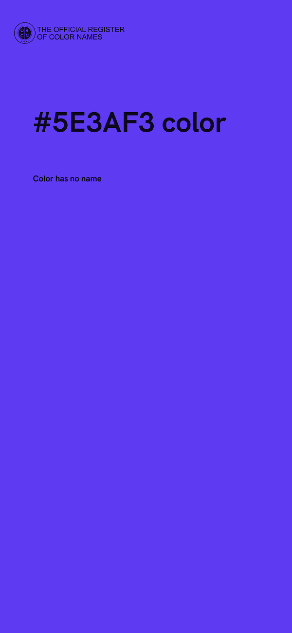 #5E3AF3 color image