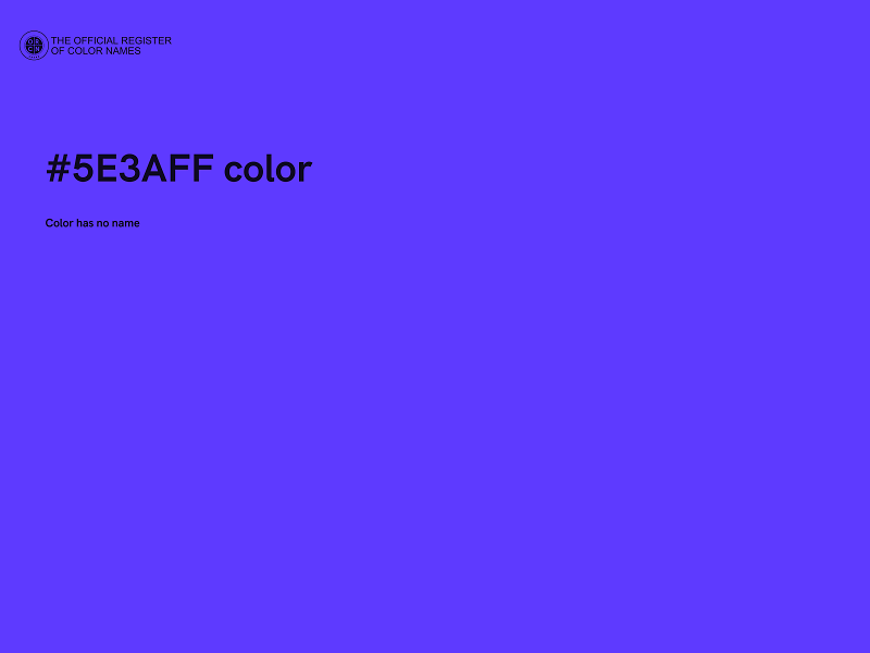 #5E3AFF color image