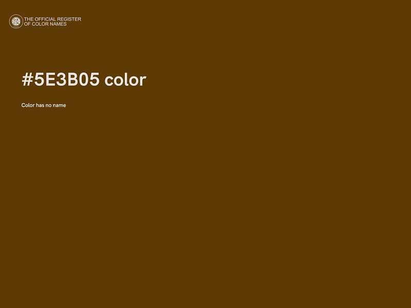 #5E3B05 color image