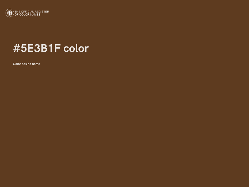 #5E3B1F color image