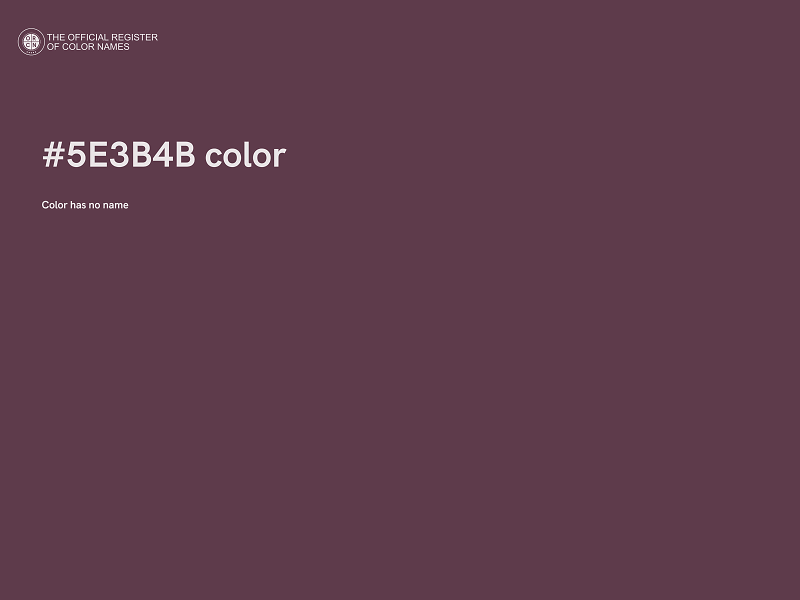 #5E3B4B color image