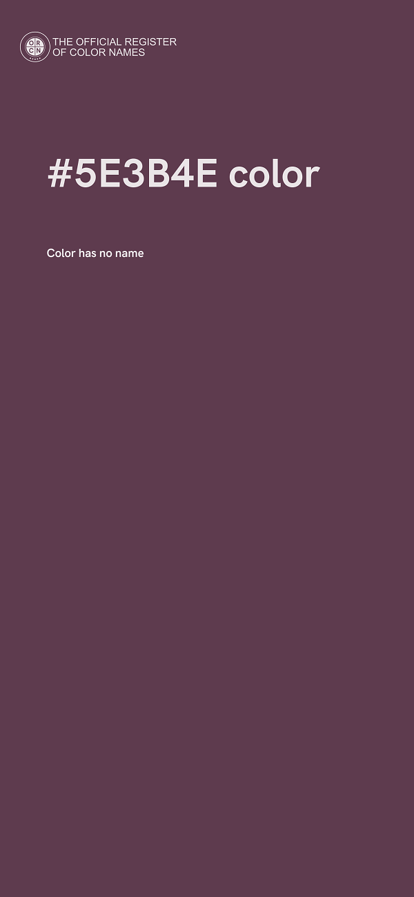 #5E3B4E color image