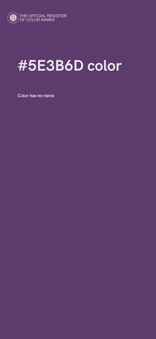 #5E3B6D color image