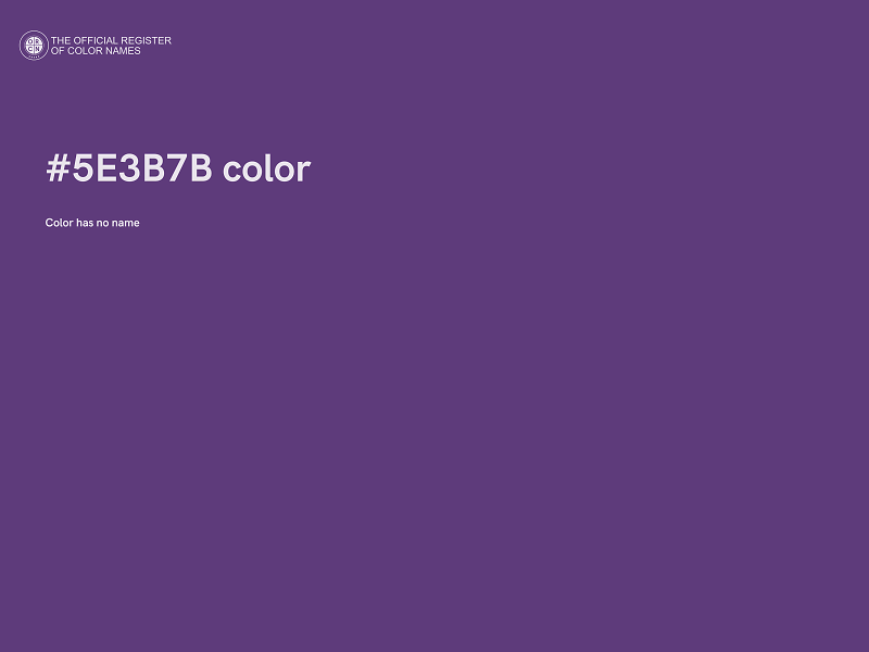 #5E3B7B color image
