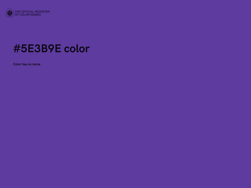 #5E3B9E color image