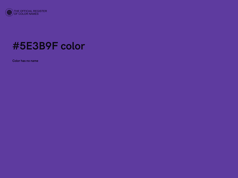 #5E3B9F color image