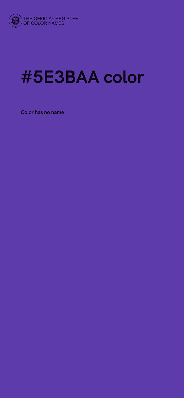 #5E3BAA color image
