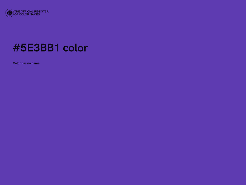 #5E3BB1 color image