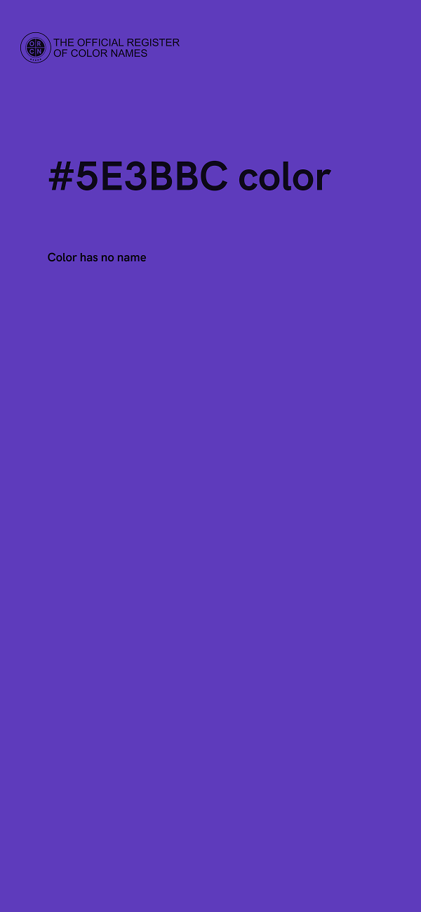 #5E3BBC color image