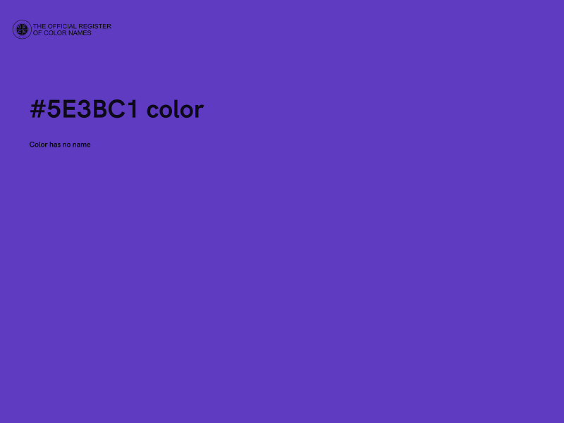 #5E3BC1 color image