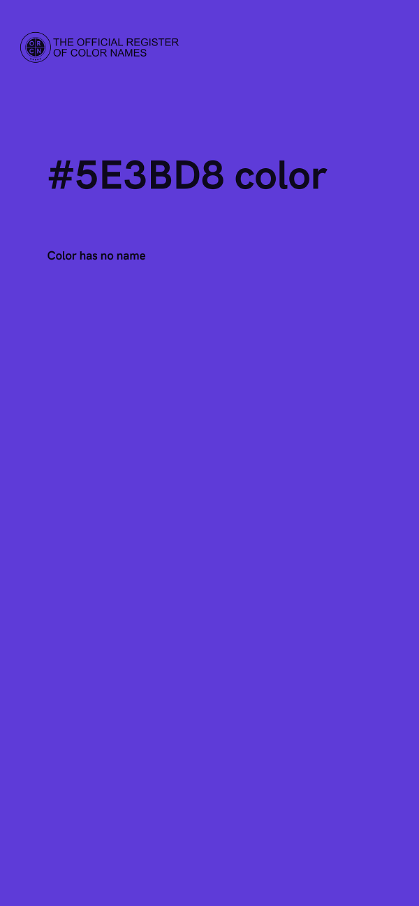 #5E3BD8 color image