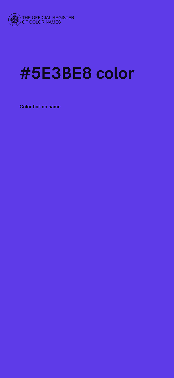 #5E3BE8 color image