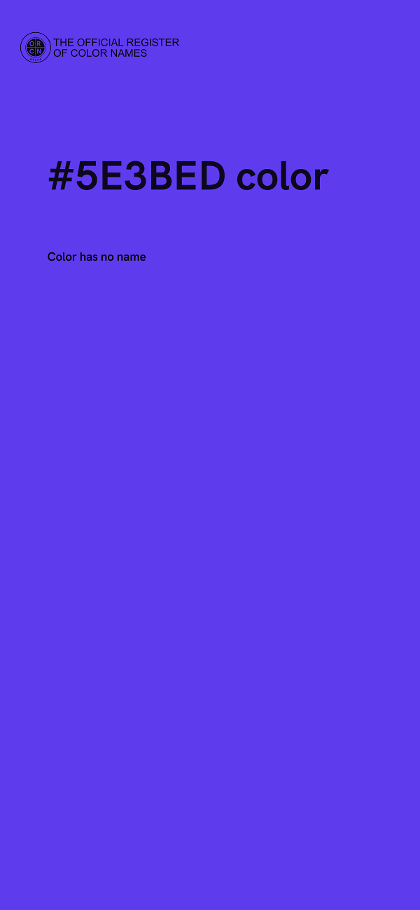 #5E3BED color image