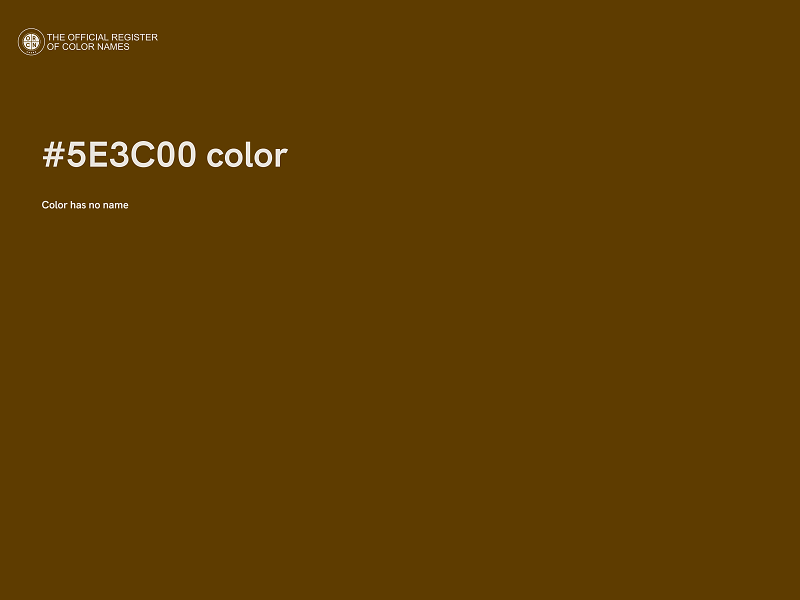 #5E3C00 color image