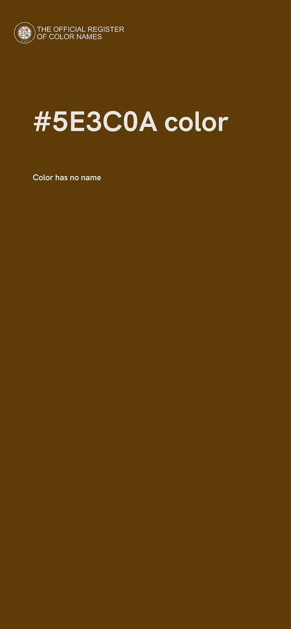 #5E3C0A color image