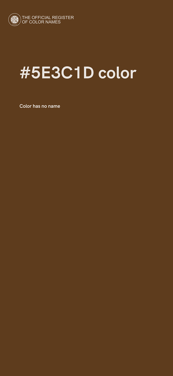 #5E3C1D color image