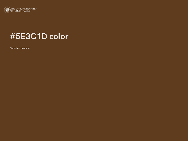 #5E3C1D color image