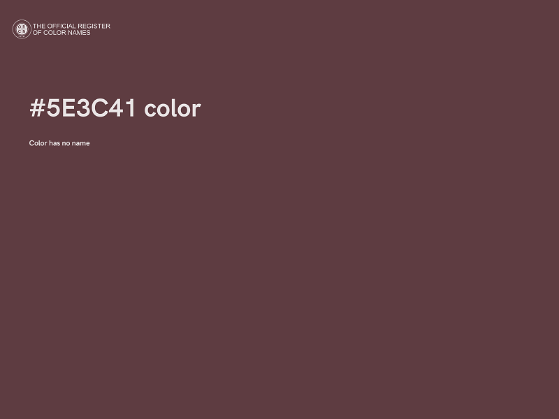 #5E3C41 color image