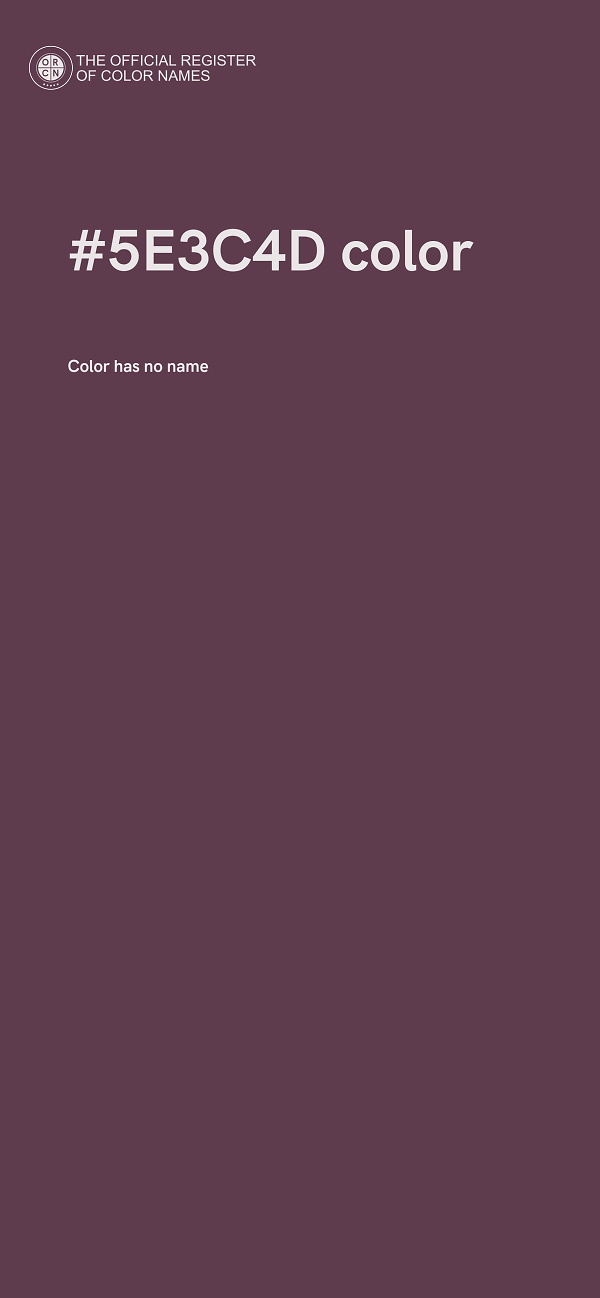 #5E3C4D color image