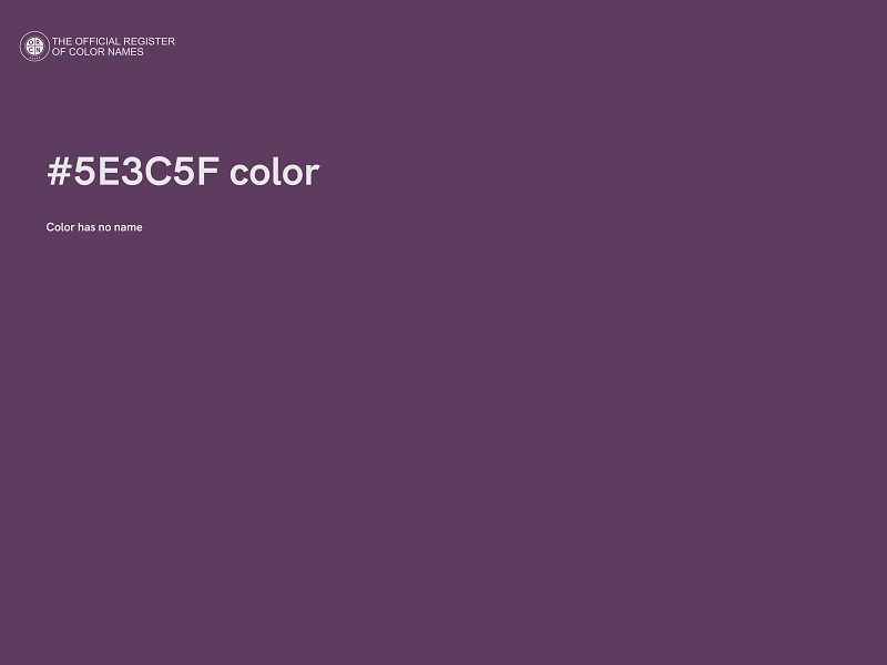 #5E3C5F color image