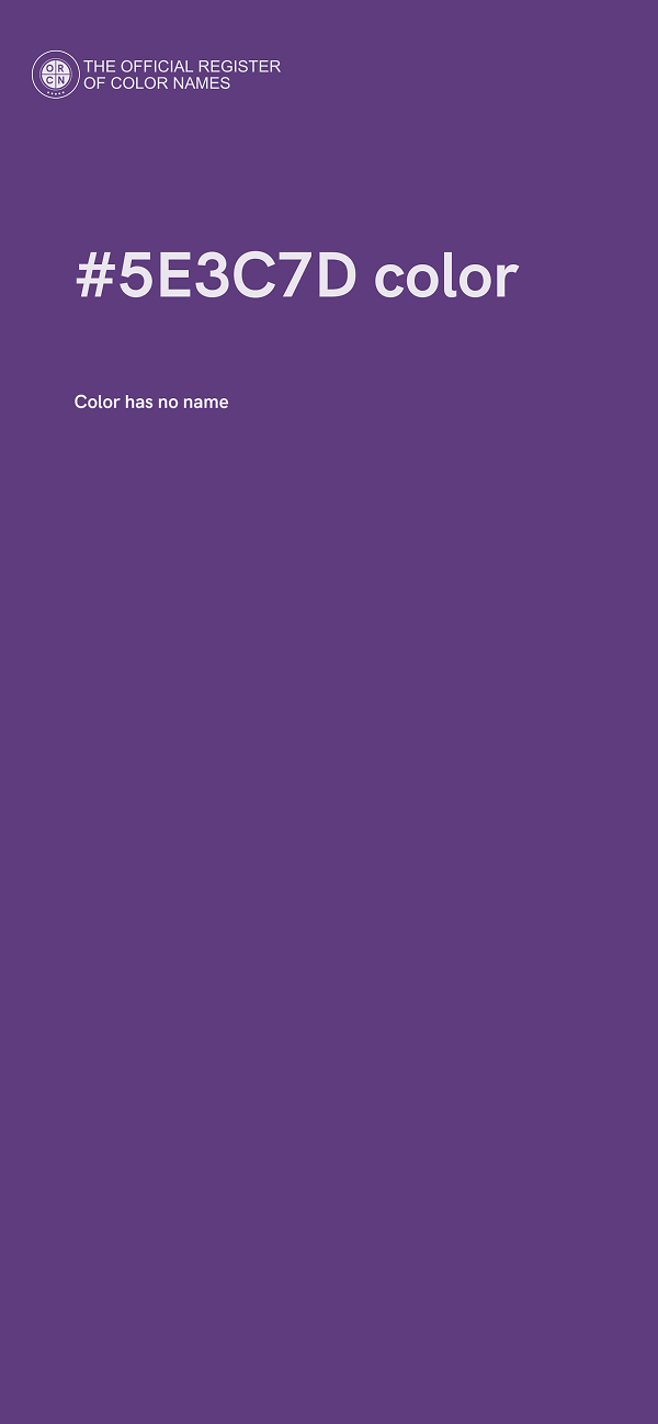 #5E3C7D color image