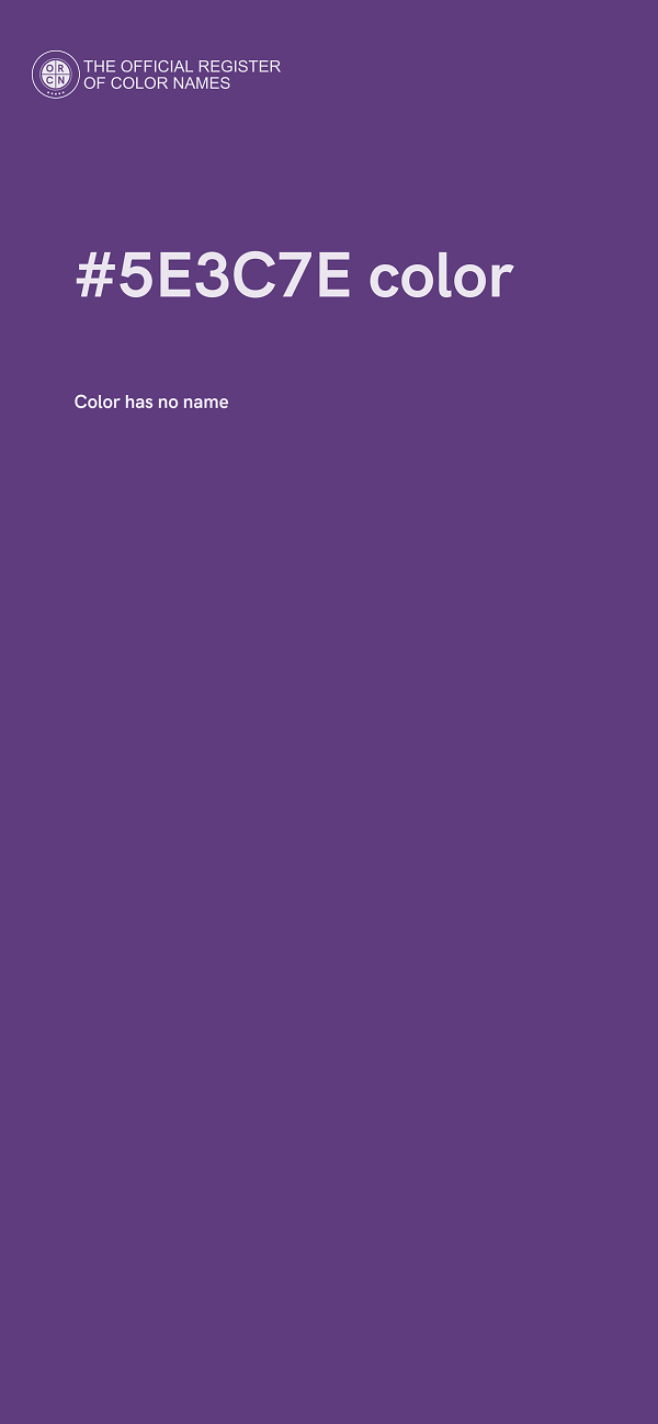 #5E3C7E color image