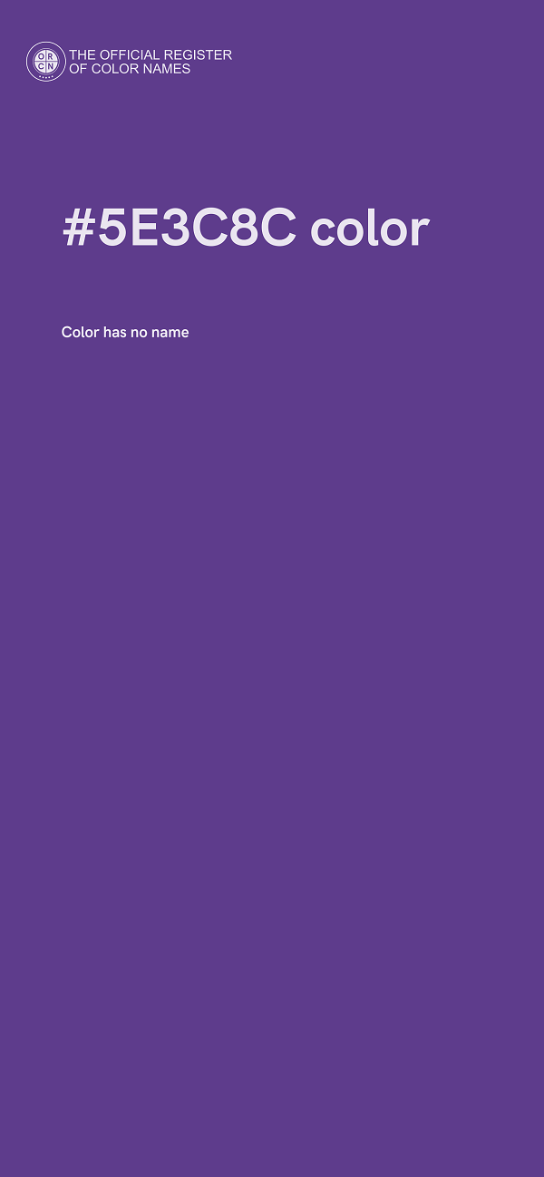#5E3C8C color image