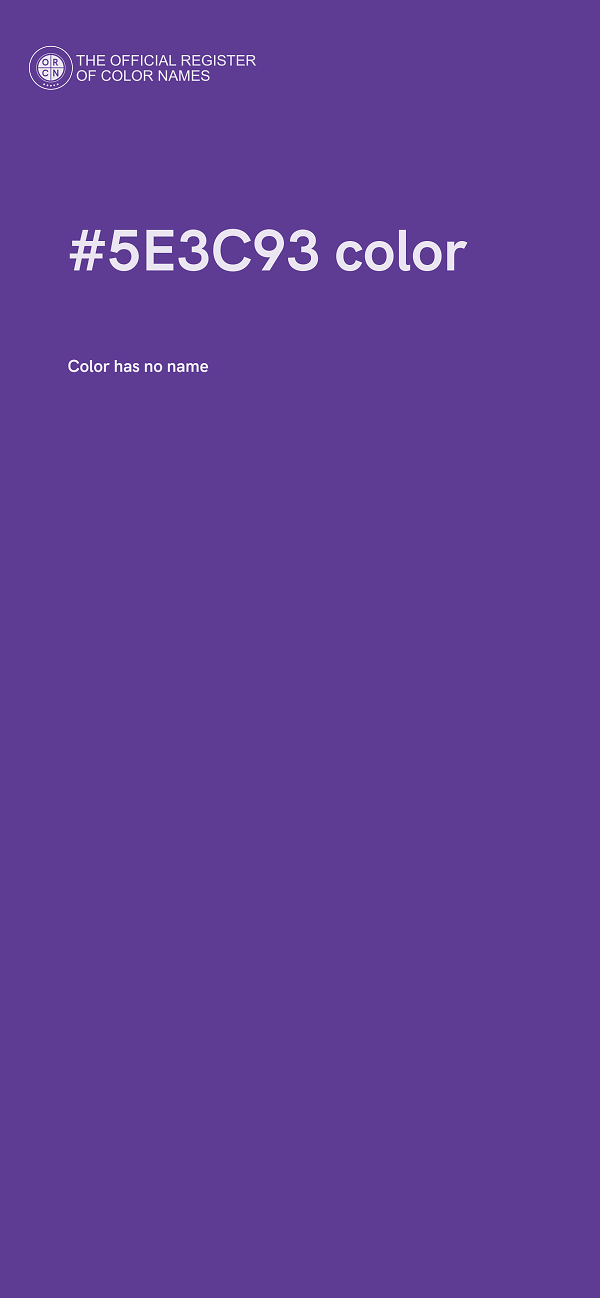 #5E3C93 color image