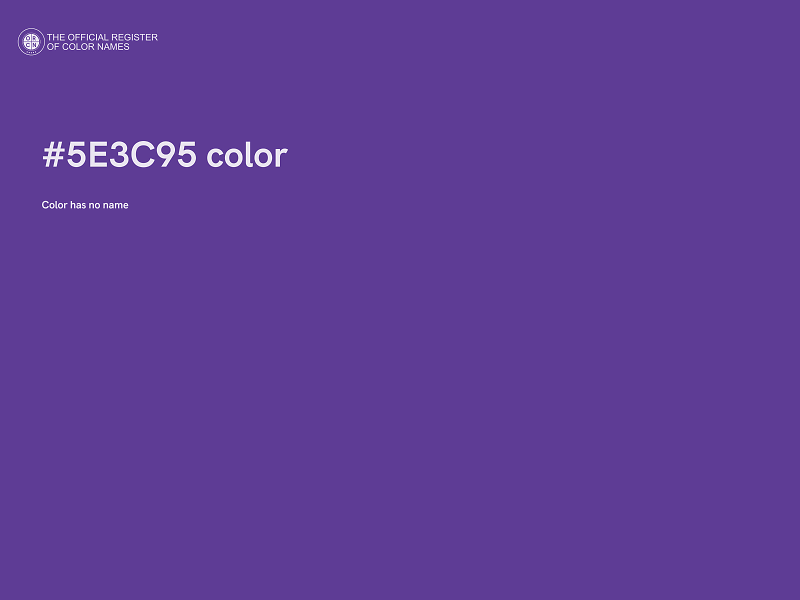 #5E3C95 color image