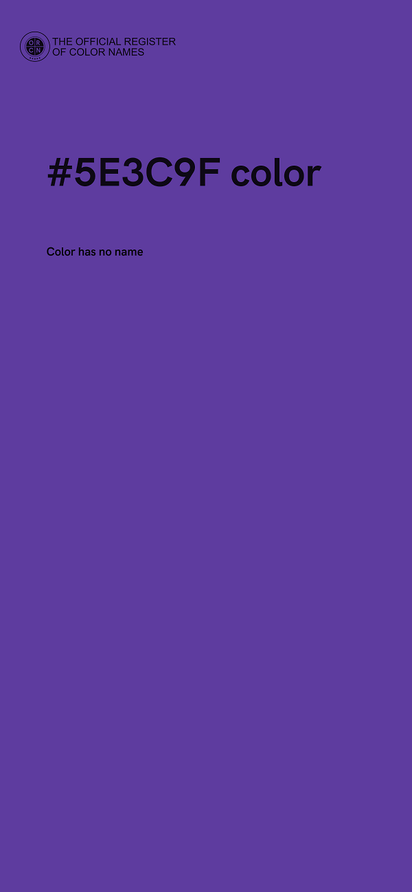 #5E3C9F color image