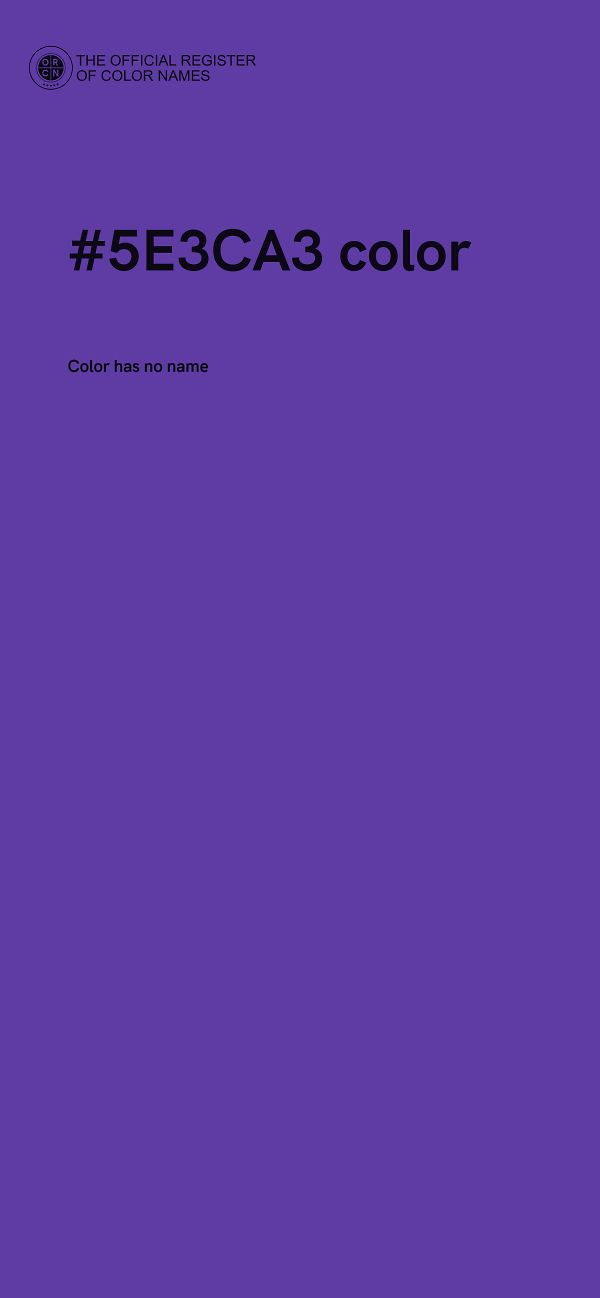 #5E3CA3 color image
