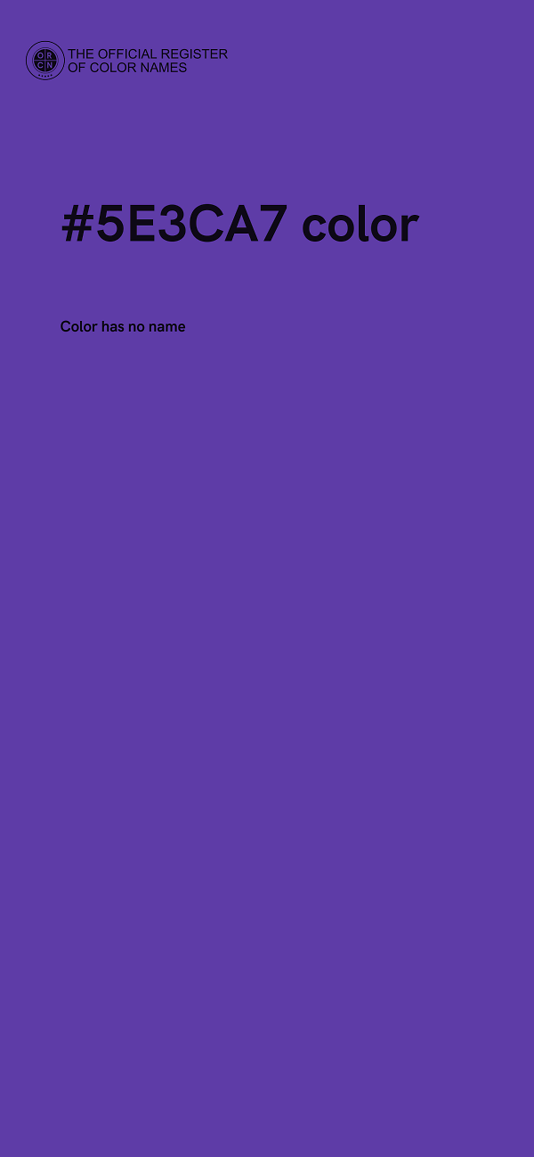 #5E3CA7 color image