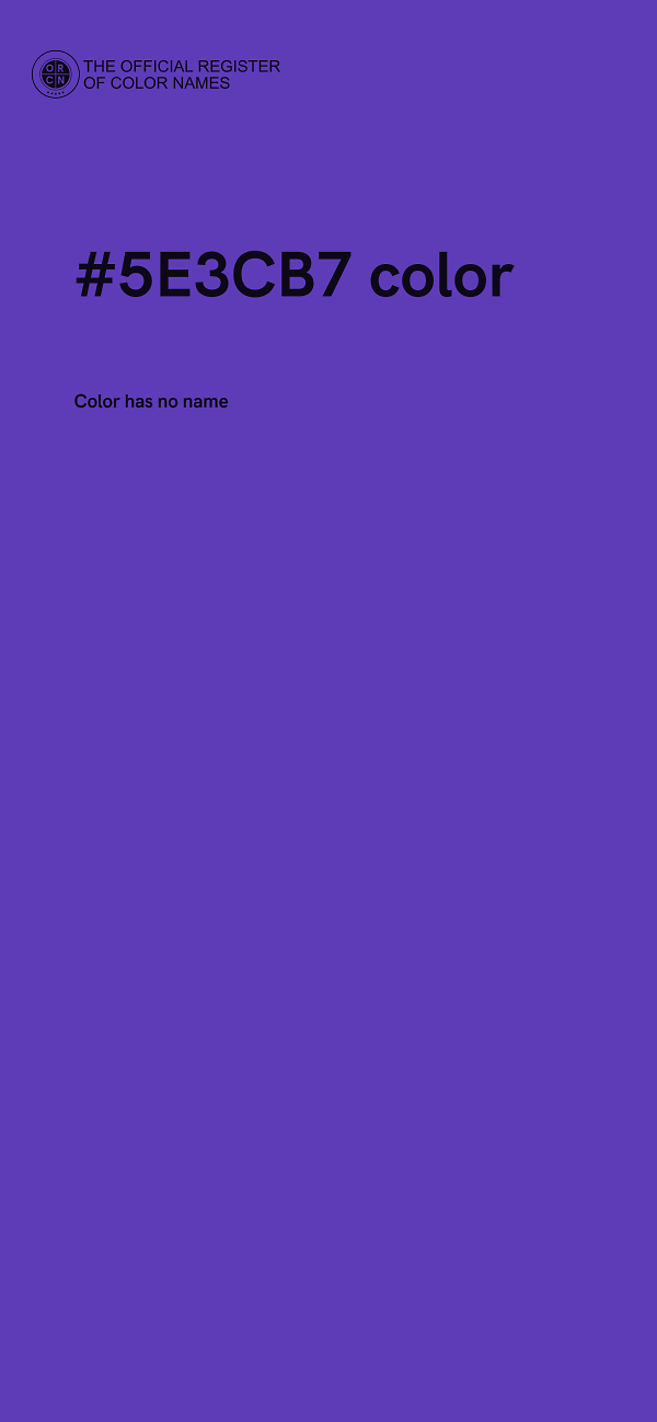 #5E3CB7 color image